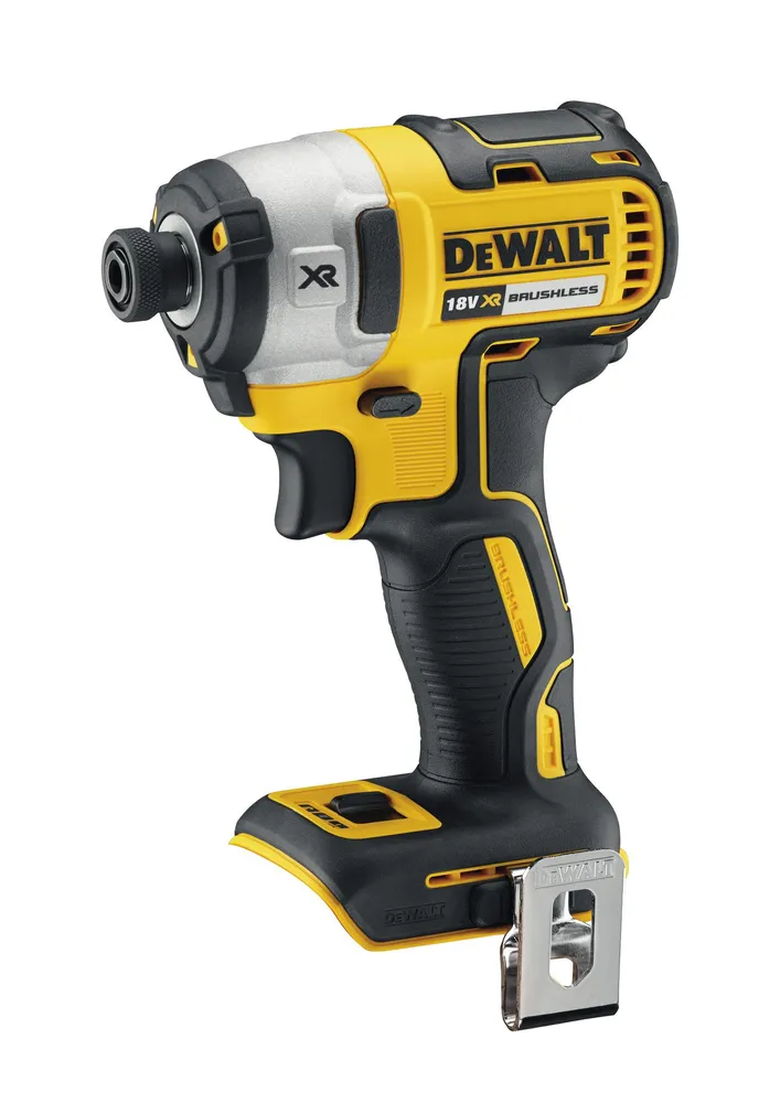 DCF887NT DeWALT Aku bezuhlíkový rázový utahovák 1/4 s 3 převodovými stupni, 18V samostatný stroj