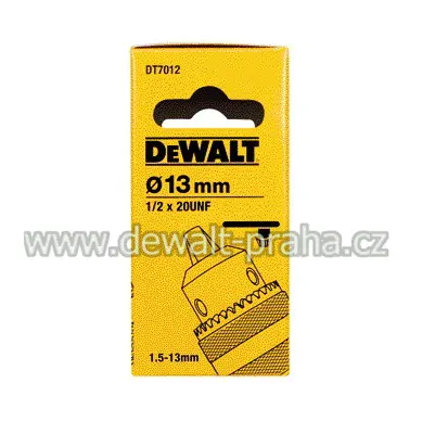 DT7012 DeWALT Sklíčidlo s ozubeným věncem 13 mm - 1/2˝ × 20 UNF - kovové