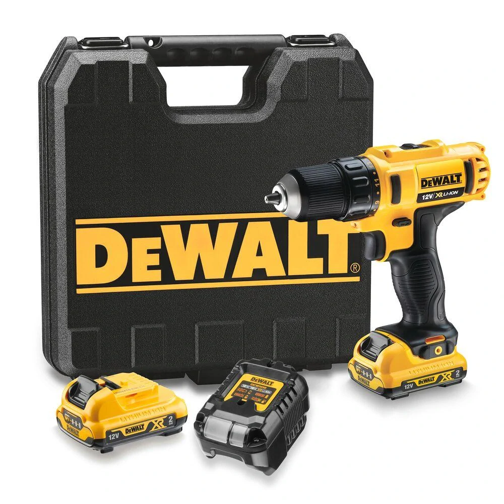 DCD710D2 DeWALT Aku vrtačka / šroubovák 12V Li-Ion XR 2x 2,0 Ah, kufr