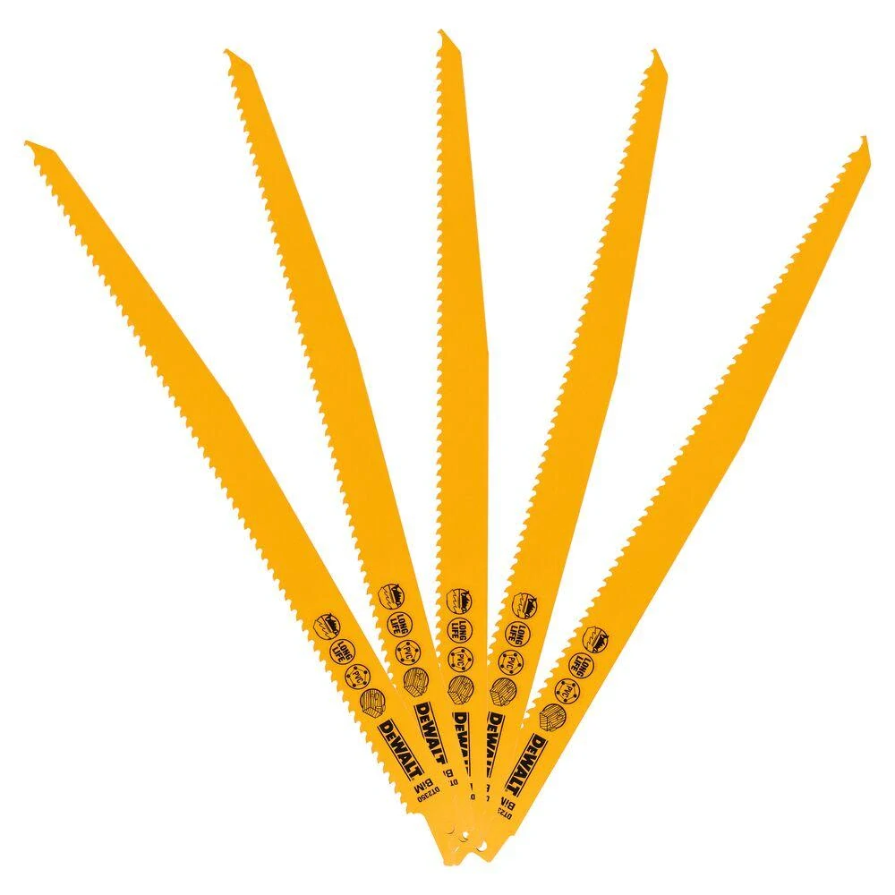 DT2350 DeWALT Pilový plátek demoliční 305 mm, na dřevo s hřebíky 5 ks