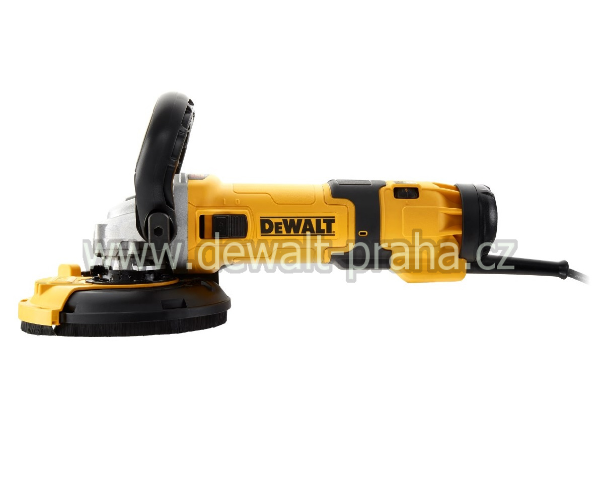 DWE4257KT DeWALT úhlová bruska 125mm set na broušení betonu,regulace otáček