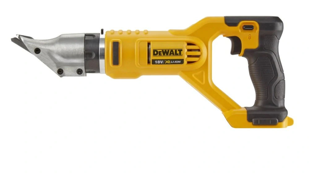 DCS491NT DeWALT Aku nůžky na plech samostatný stroj v kufru