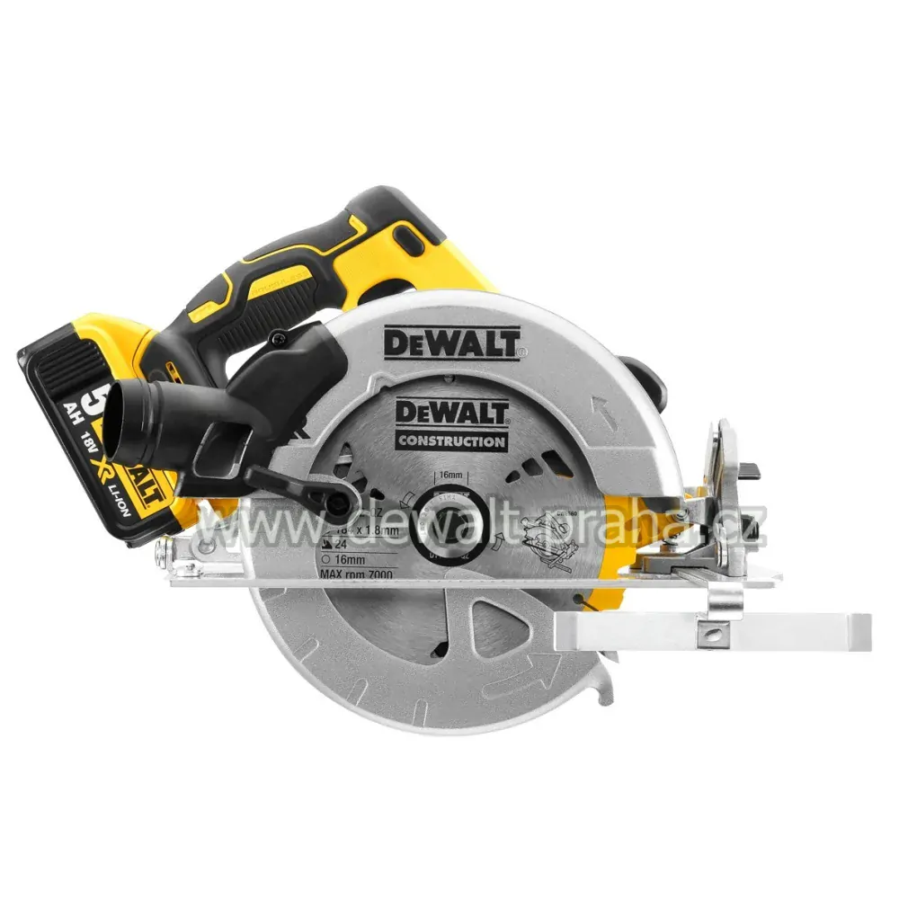 DCS570P2 DeWALT Aku kotoučová pila bezuhlíková 184 mm, 18V 2x 5,0Ah