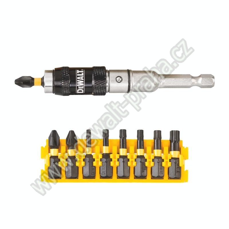 DT70578T DeWALT 10 dílný set bitů Torsion s úhlovým nástavcem