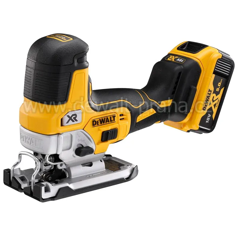 DCS335P2 DeWALT Aku bezuhlíková přímočará pila XR 2x 5,0Ah Li-Ion, v kufru TSTAK