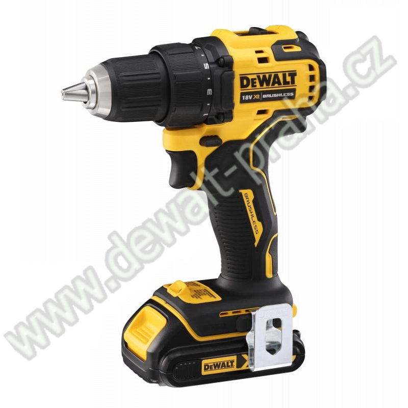 DCD708S2T DeWALT Aku bezuhlíková vrtačka/šroubovák 18 V XR Li-Ion, 2x 1,5Ah, TSTAK