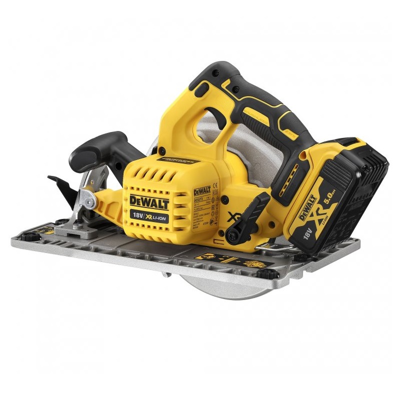DCS572P2 DeWALT Aku kotoučová pila XR 184mm, 2x 5,0Ah Li-Ion, v kufru TSTAK