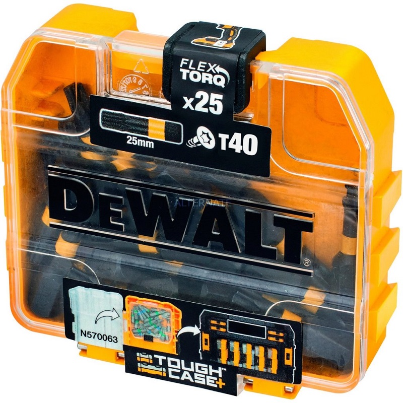 DT70559T DeWALT Sada bitů Torx T40 x25mm 25kusů v ToughCase krabičce