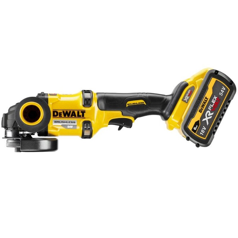 DCG418T2 DeWALT Aku úhlová bruska 125mm XR FLEXVOLT 54V 2x 6.0Ah, v kufru TSTAK