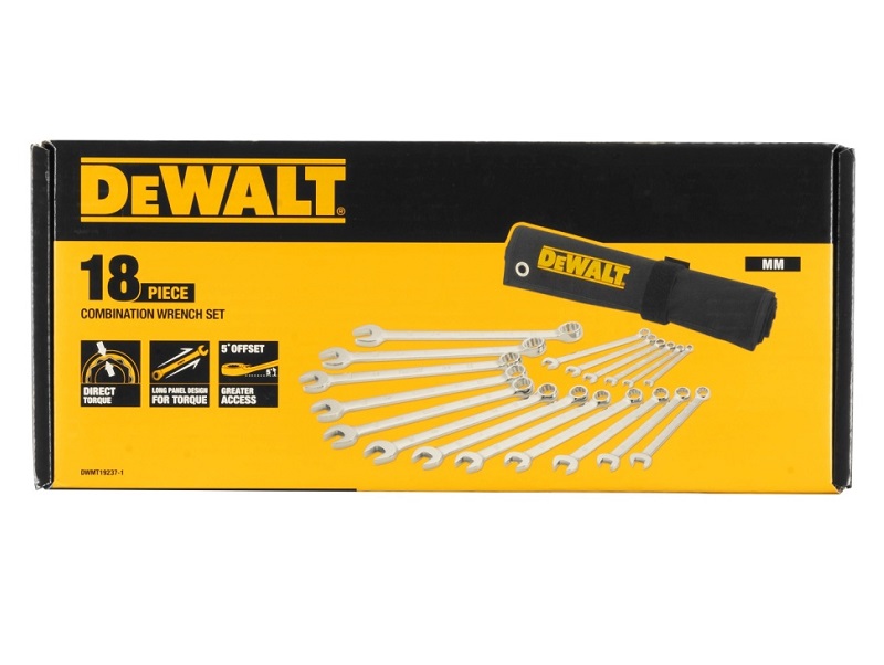 DWMT19237-1 DeWALT Sada očkoplochých klíčů 18dílů 6-24mm