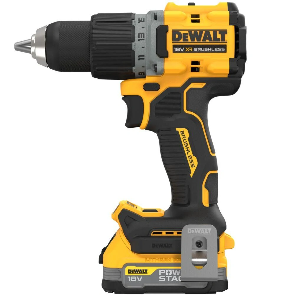 DCD800E2T DeWALT Bezuhlíková aku vrtačka XR PowerStack 18 V ,2x 1,7Ah, TSTAK