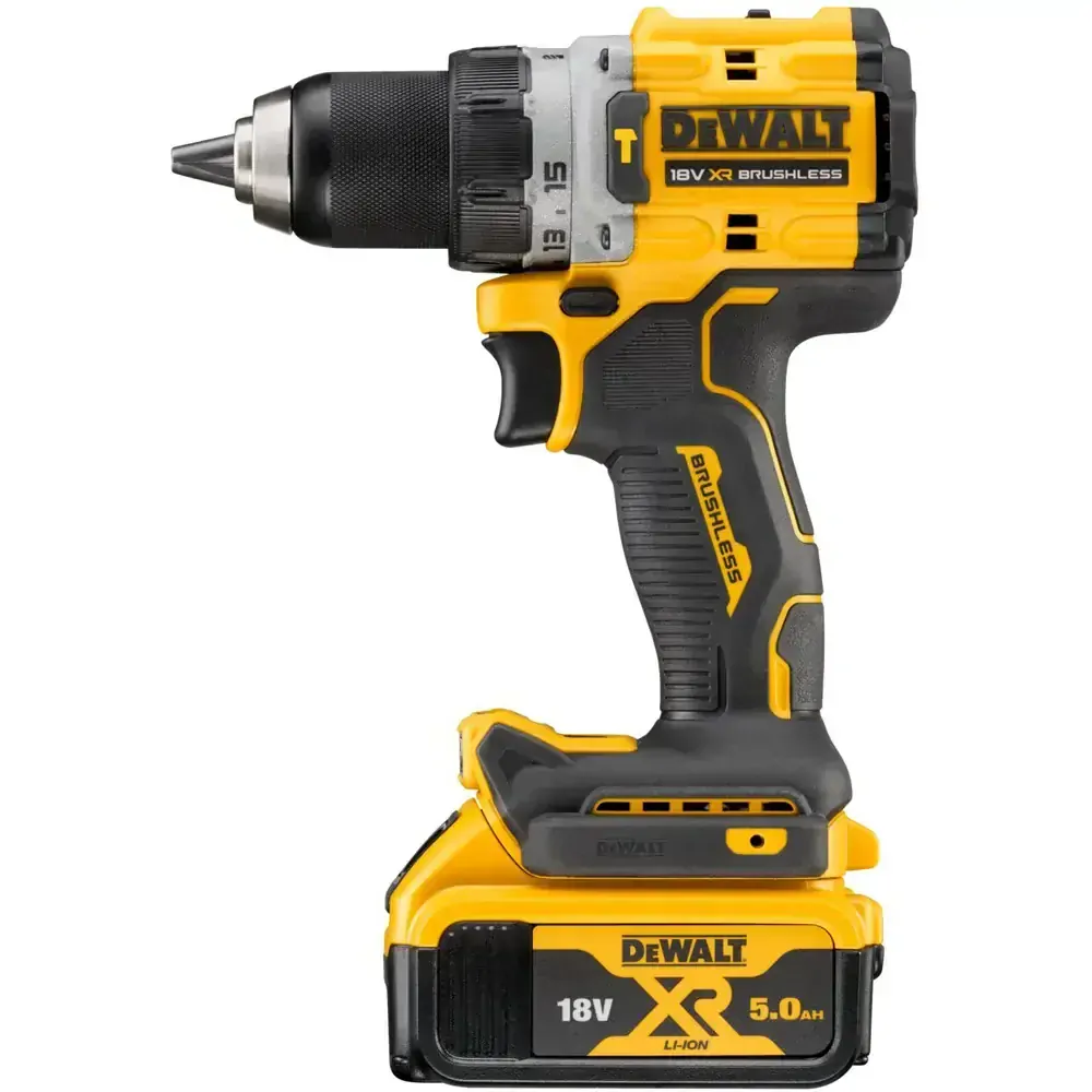 DCD805P2T DeWALT Bezuhlíková aku příklepová vrtačka 18V 2x 5,0Ah XR Li-Ion