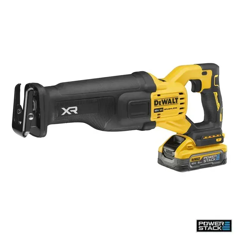 DCS386H2T DeWALT Aku mečová pila,bezuhlíková, 18V XR 2x 5,0 Ah POWERSTACK, TSTAK
