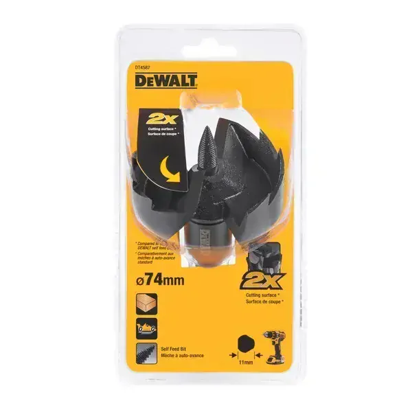 DT4587 DeWALT Vrták do dřeva - sukovník FORSTNER 74 mm 