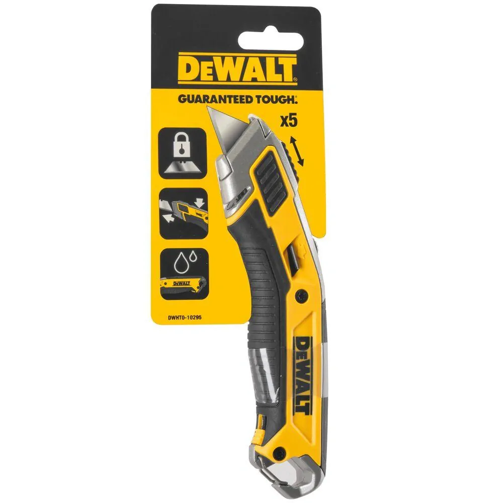 DWHT0-10295 DeWALT Nůž se zasouvací čepelí a se zajišťovacím mechanismem DEAD BOLT