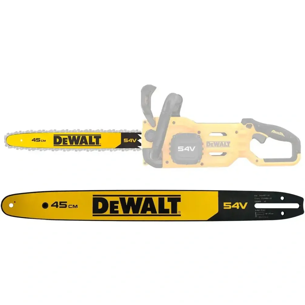 DT20687 DeWALT Náhradní vodicí lišta 45 cm pro pilu DCMCS574