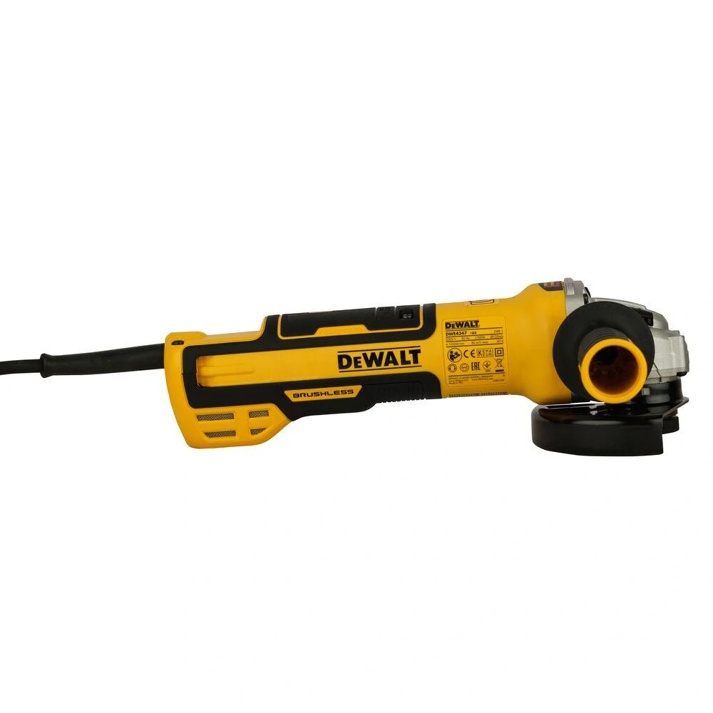 DWE4347 DeWALT bezuhlíková úhlová bruska 125mm, plynulým rozběh, 1 700W, 2,3kg