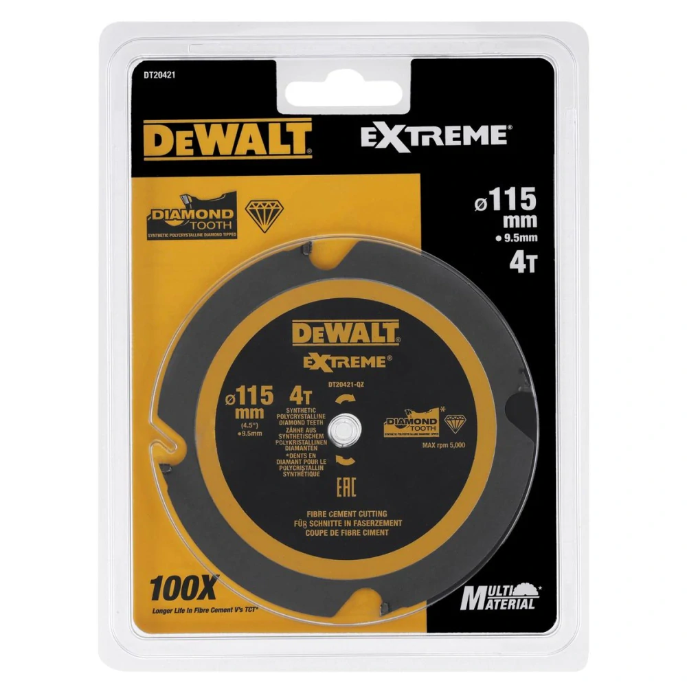 DT20421 DeWALT Pilový kotouč 115 x 9,5 mm, 4 zuby