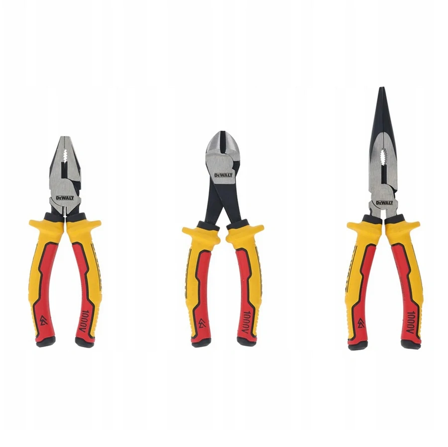 DWHT82811-0 DeWALT Sada 3 kusů kleští pro elektrikáře VDE 1000V