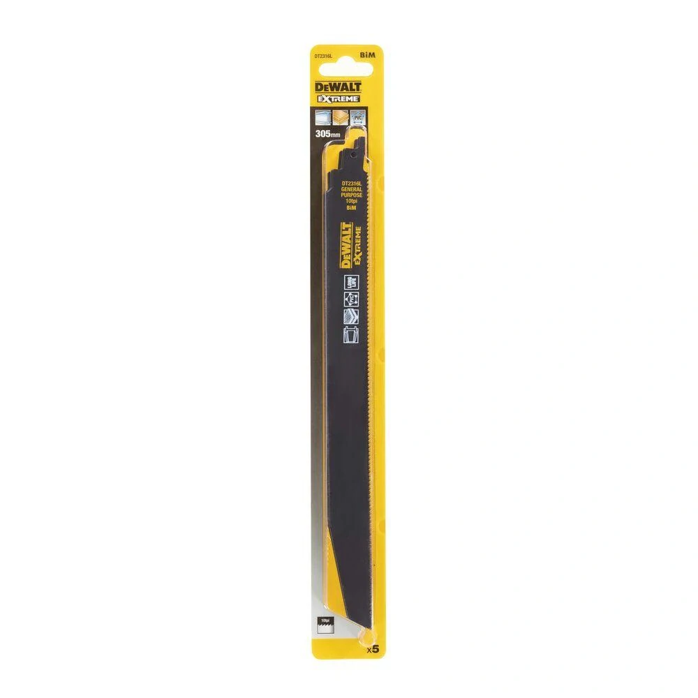 Pilový plátek EXTREME bimetalový univerzální, 305 mm, 5ks, DeWALT DT2316L
