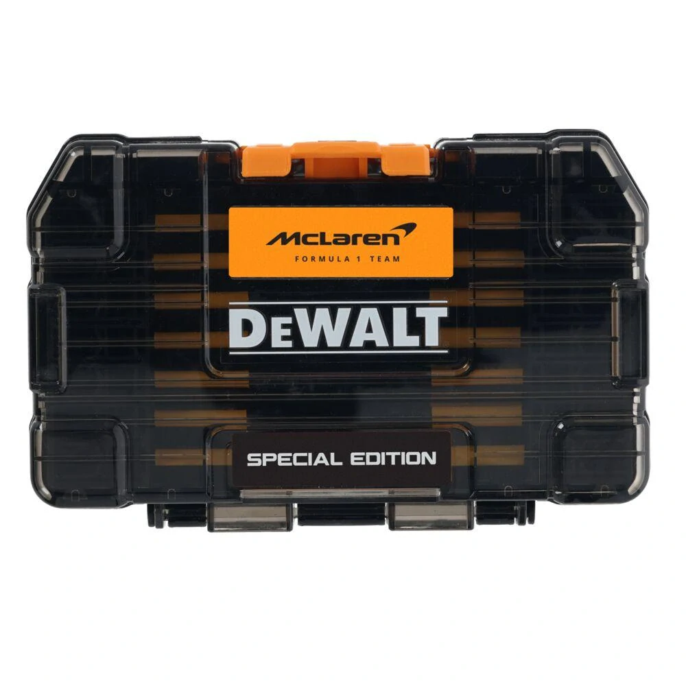 DT70908T-QZ DeWALT FLEXTORQ Limitovaná 51-dílná sada bitů/ šroubovacích nástavců McLaren