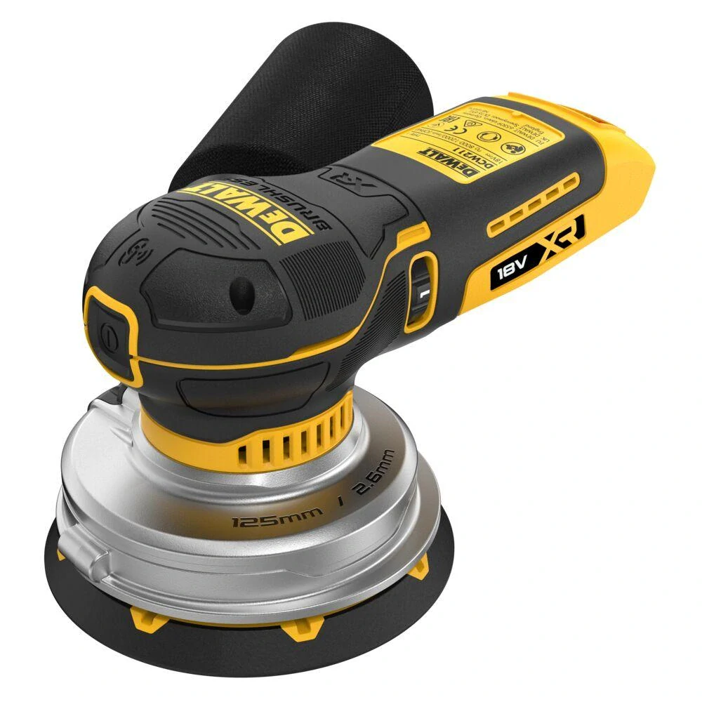 DCW211NT DeWALT aku excentrická bruska 125 mm 18V XR, samostatný stroj v kufru