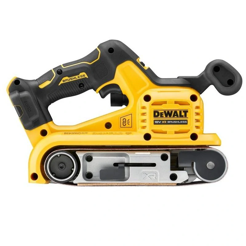 DCW220N DeWALT Elektronická aku pásová bruska 75x533mm 18V XR, samostatný stroj