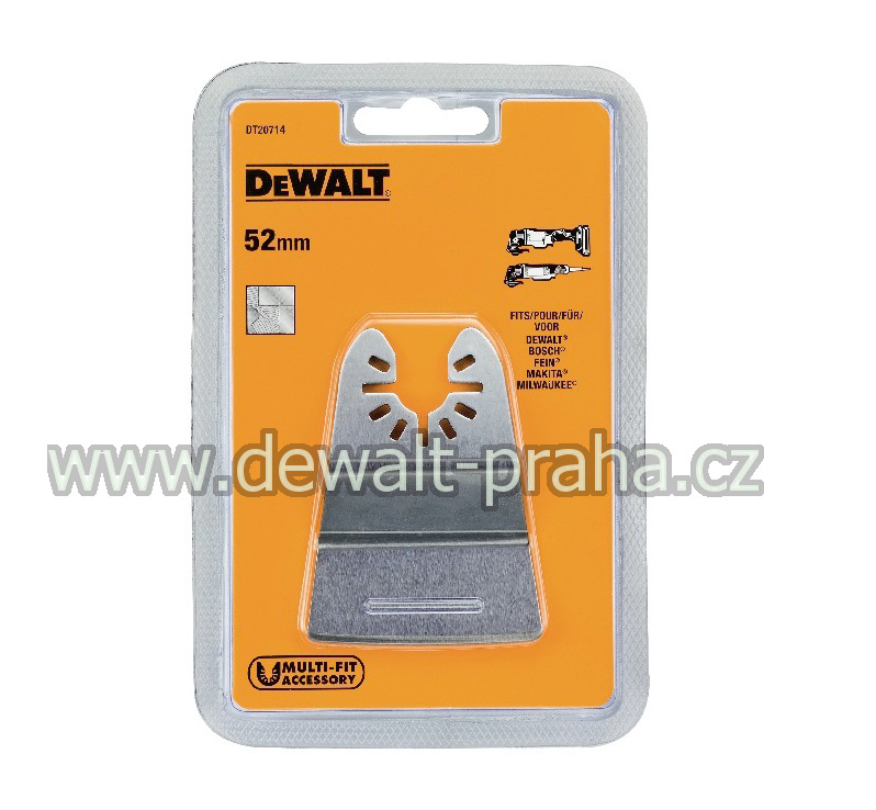 DT20714 DeWALT Pevná škrabka 52 mm