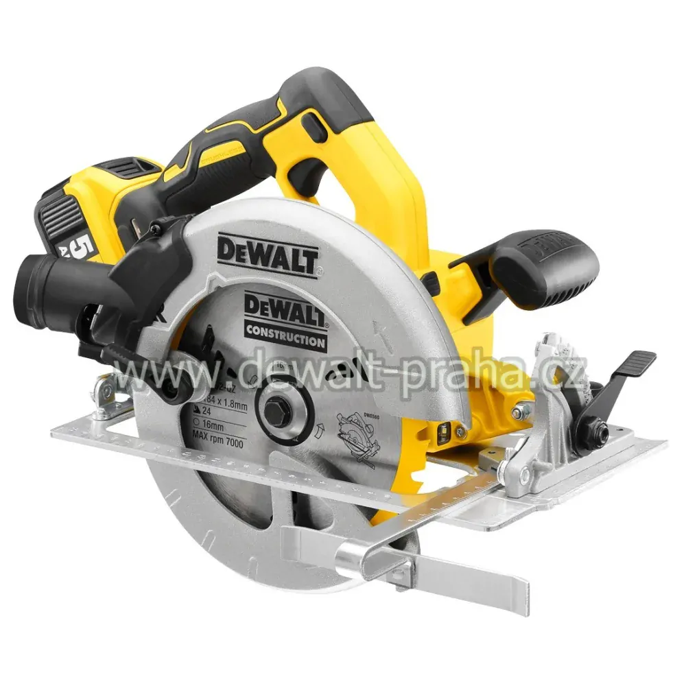 DCS570P2 DeWALT Aku kotoučová pila bezuhlíková 184 mm, 18V 2x 5,0Ah