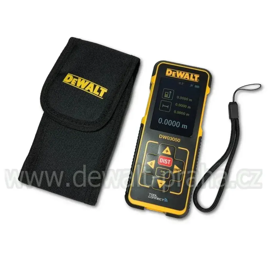 DW03050 Laserový dálkoměr/ měřič vzdálenosti 50 m s barevným displejem, TOOLCONNECT DeWALT