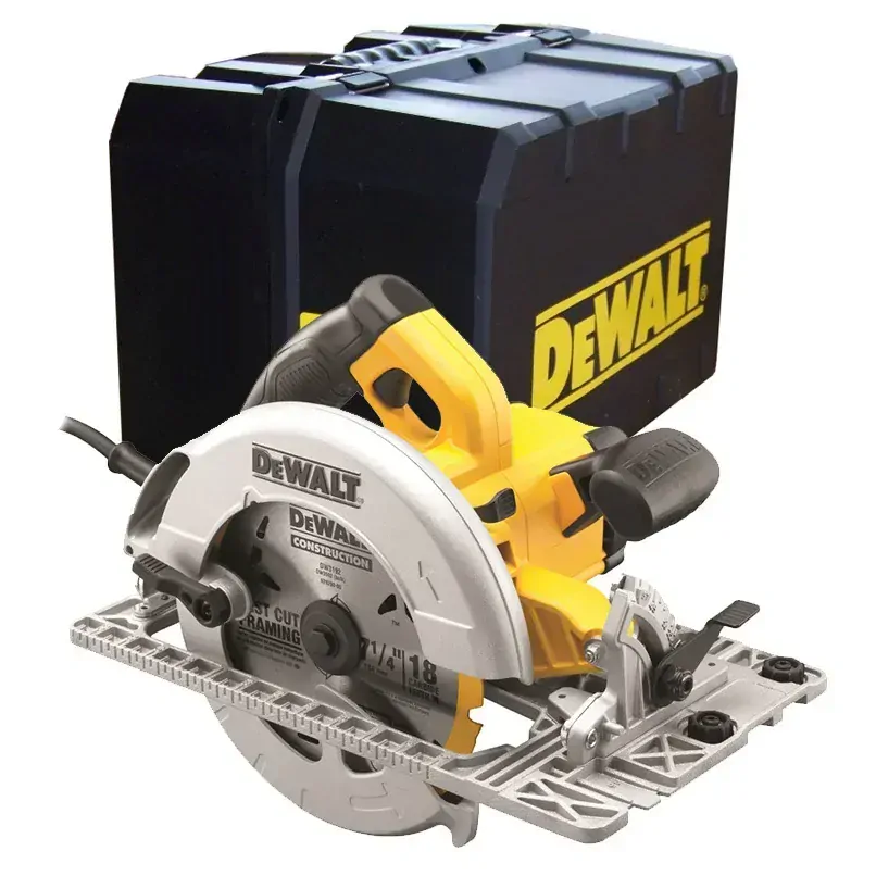DWE576K R +DWS5022 DeWALT Kotoučová pila v kufru s 1,5m Vodící lištou 