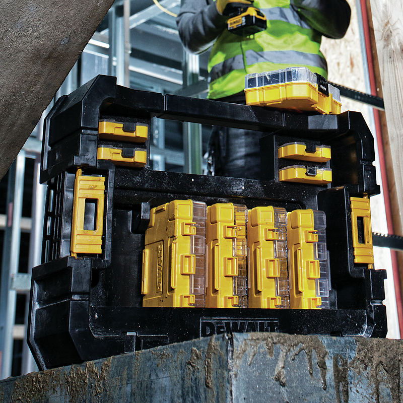 DT70716 TSTAK úložný organizér na sady vrtáků a bitů DeWALT