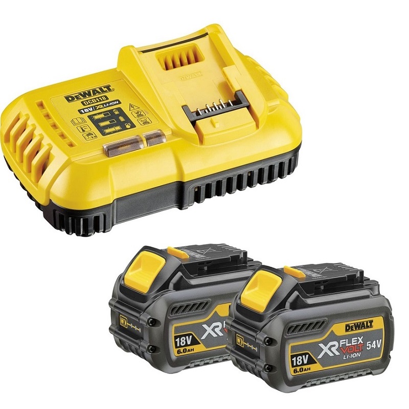 DCS579T2 DeWALT Aku kotoučová pila FlexVolt 54V 2x 6,0Ah, TSTAK