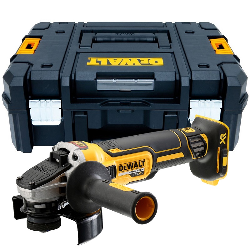 DCG405P3 DeWALT Aku bezuhlíková úhlová bruska 18V 3x 5.0 Ah Li-Ion,v kufru TSTAK