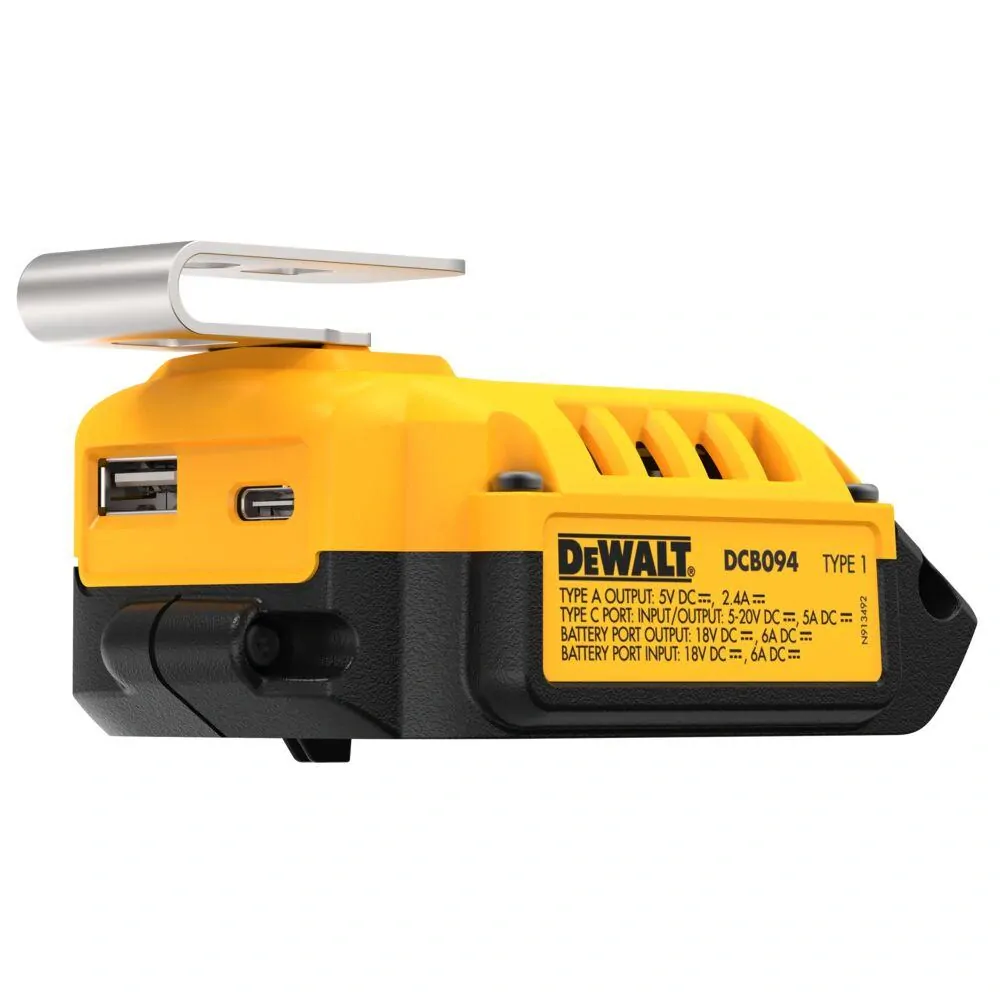 DCB094H2 DeWALT Nabíjecí USB adaptér pro baterie XR 18V s bateriemi XR POWERSTACK 2x 5,0Ah
