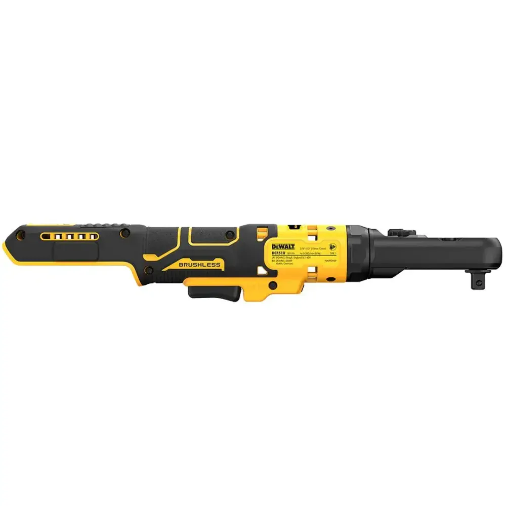 DCF510E2G DeWALT Aku ráčna s 1/2" a 3/8" s čtvercovou výměnnou hlavou XR 18V Powerstack 2x1,7Ah