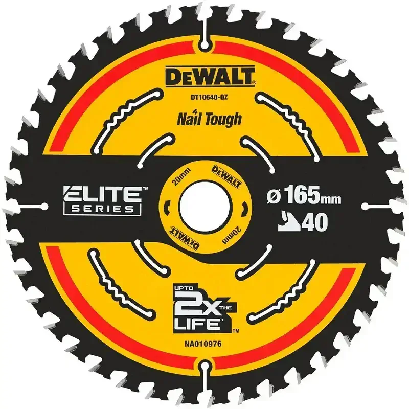 DT10397 DeWALT ELITE 3x Kotouč na dřevo 165 mm x 20mm 24 / 40 zubů (2× DT10624 a 1× DT10640)