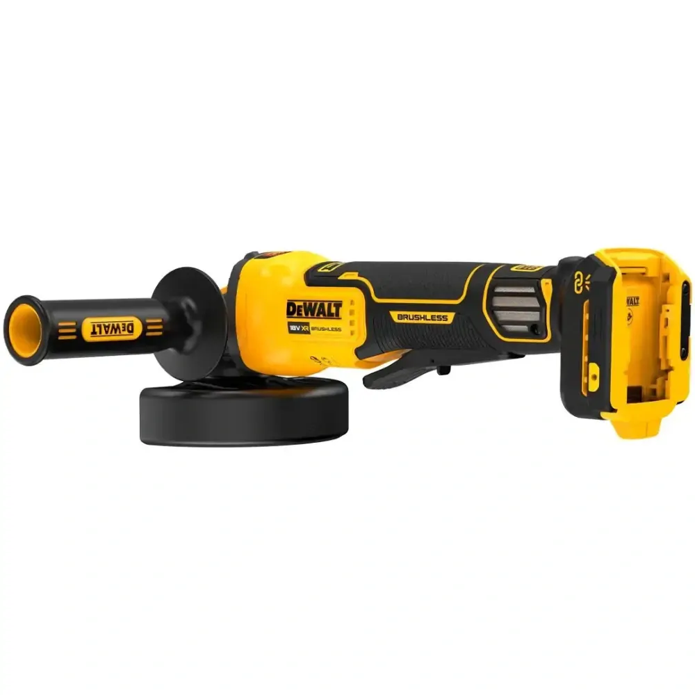 DCG416VSN DeWALT Aku bezuhlíková úhlová bruska 125 mm s regulací otáček, 18V XR, samostatný stroj