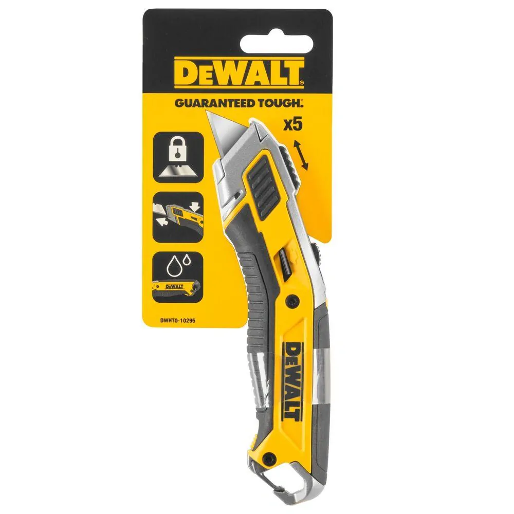 DWHT0-10295 DeWALT Nůž se zasouvací čepelí a se zajišťovacím mechanismem DEAD BOLT