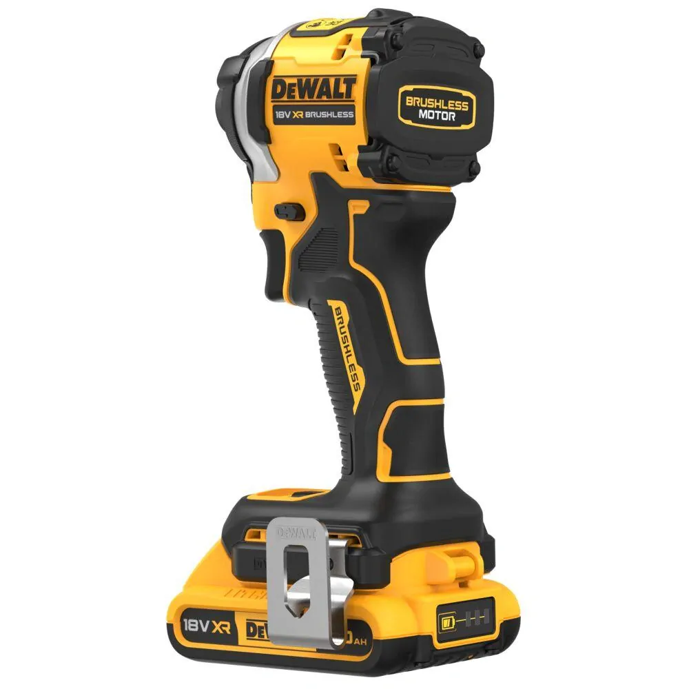 DCF850D2T DeWALT Aku bezuhlíkový rázový utahovák 1/4", 205Nm, 18V XR 2x 2,0Ah Li-Ion, TSTAK