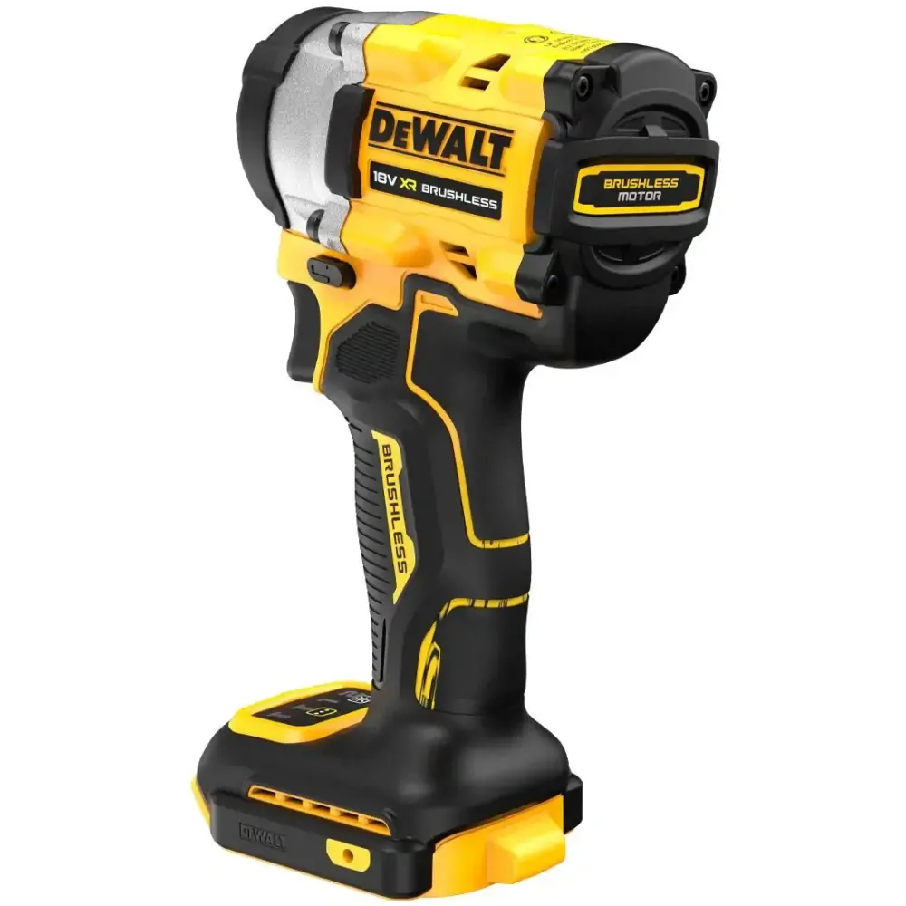 DCF921N DeWALT Bezuhlíkový rázový utahovák XR 18V, 1/2", 406Nm, samostatný stroj