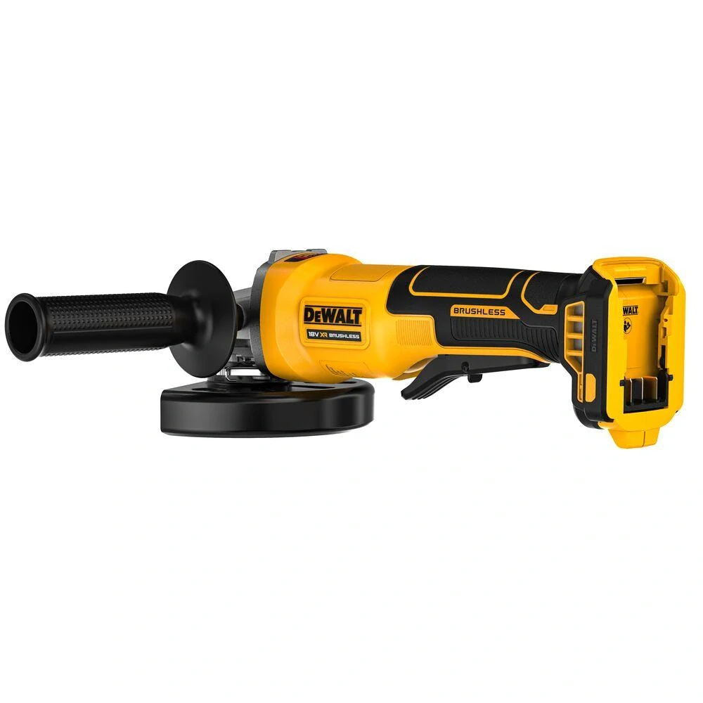 DCG408N DeWALT Aku úhlová bruska 125 mm, 18V XR, páčkový spínač, samostatný stroj
