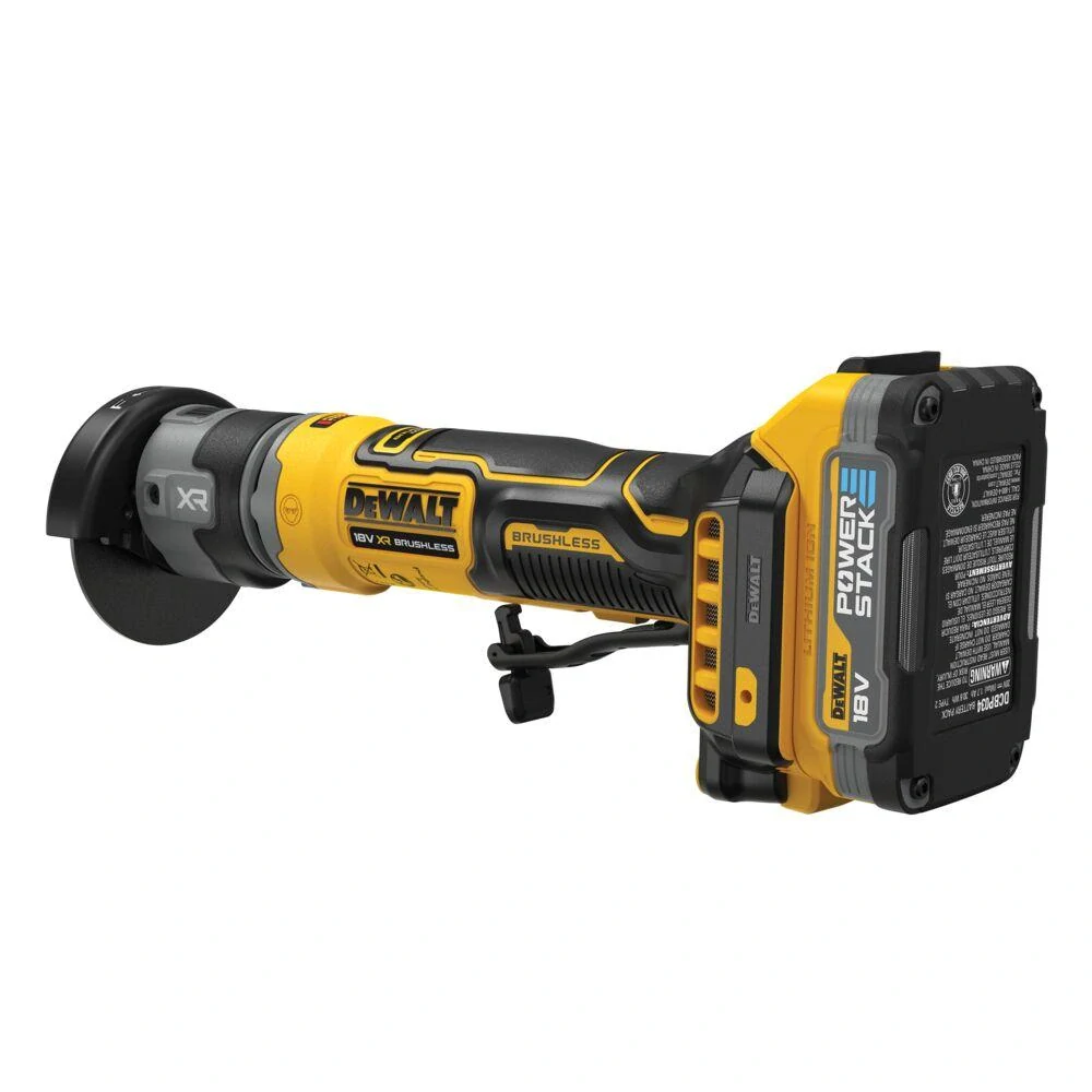 DCG430E2T Aku přímá bruska 18V 2x 1,7 Ah XR Li-Ion POWERSTACK TSTAK DeWALT