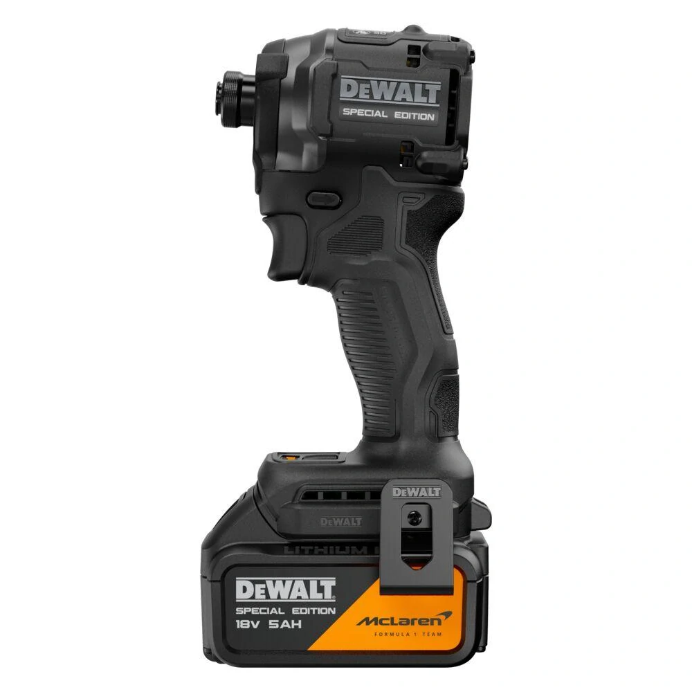 DCF86MP1T DeWALT Aku bezuhlíkový rázový utahovák 1/4" 18V XR 1x 5,0 Ah McLaren edition TSTAK