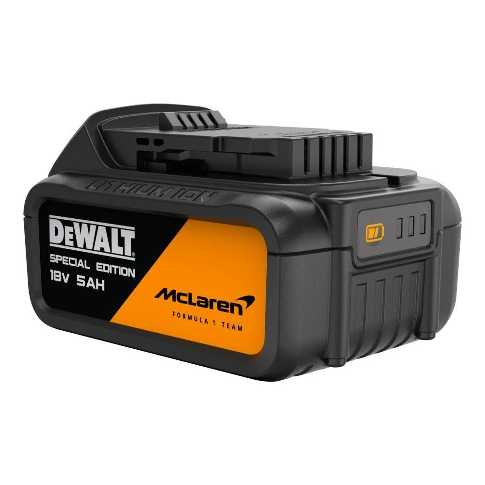 DCBMC184 DeWALT Baterie / akumulátor Li-Ion 18 V XR, 5,0 Ah limitovaná edice McLaren F1