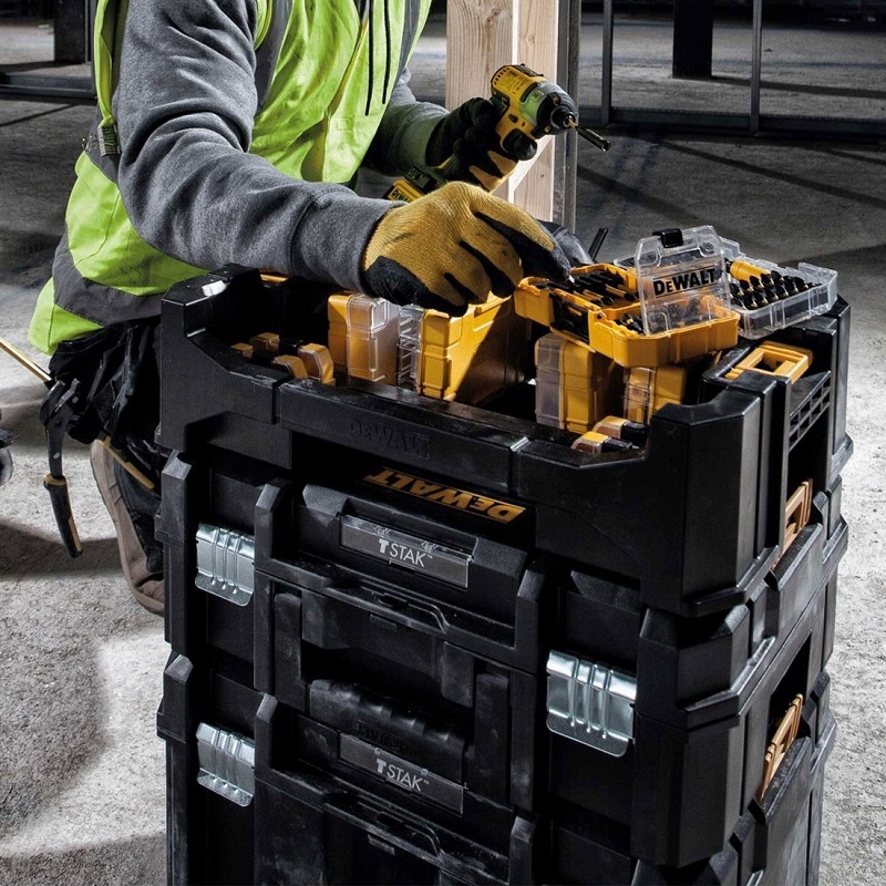 DT70716 TSTAK úložný organizér na sady vrtáků a bitů DeWALT