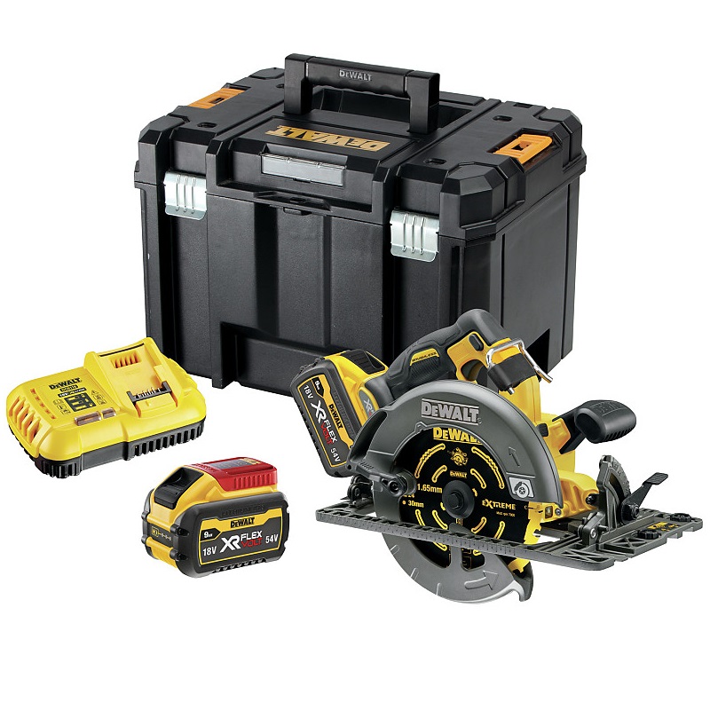 DCS579X2 DeWALT Aku kotoučová pila FlexVolt 54V 2x 9,0Ah, TSTAK