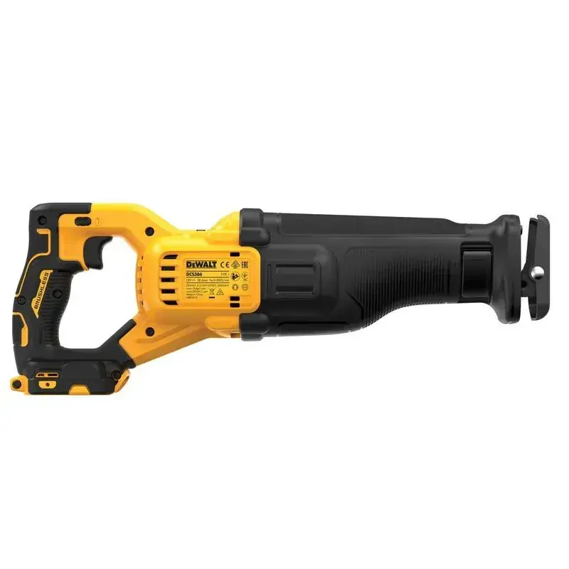 DCS386NT DeWALT Aku mečová pila,bezuhlíková, 18V XR, TSTAK, samostatný stroj
