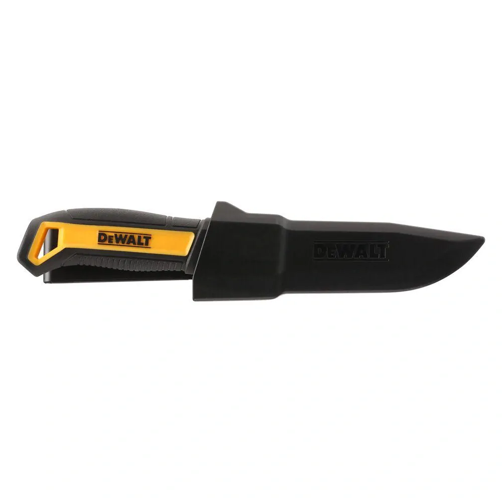 DWHT9-10354 DeWALT Řemeslnický nůž s pevným ostřím 90 mma plastovým pouzdrem na opasek