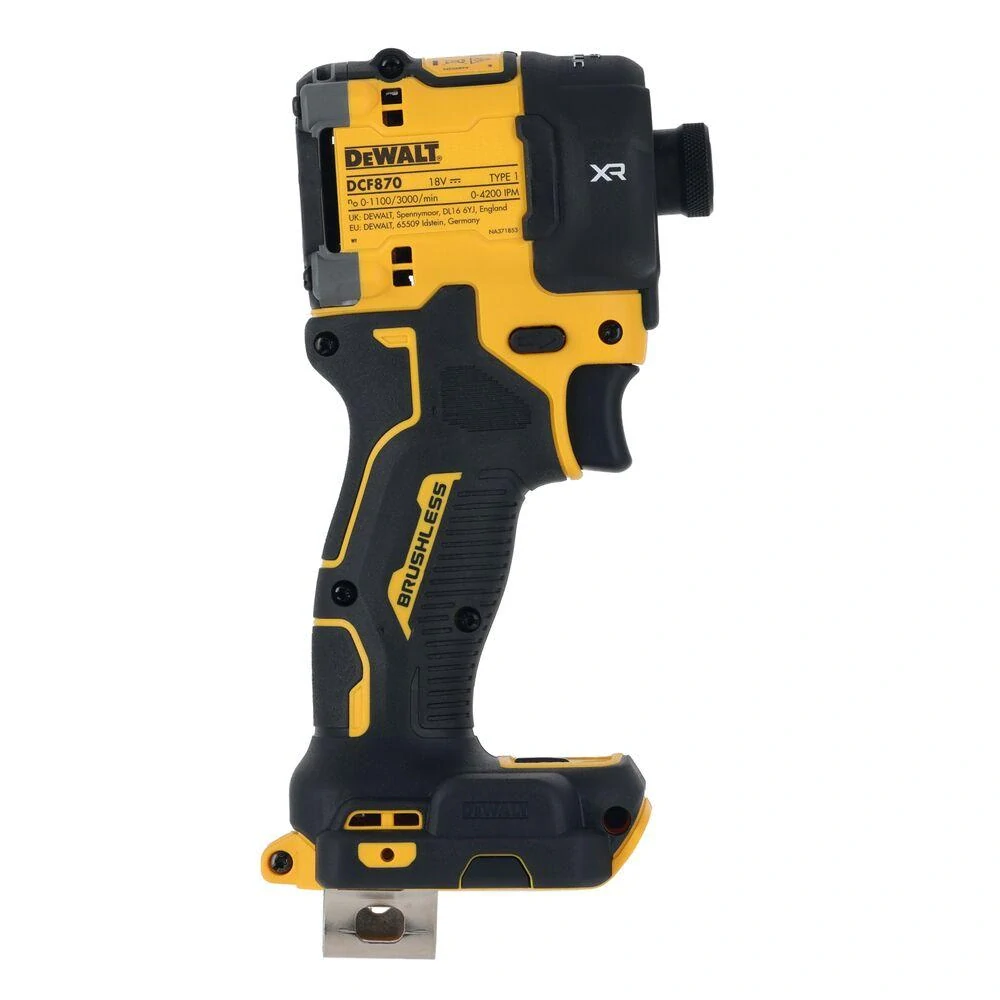 DCF870NT DeWALT Aku hydraulický rázový utahovák 1/4 s 3 převodovými stupni, 18V samostatný stroj v kufru TSTAK